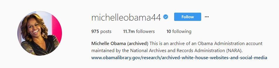 Instagram Michelle Obama