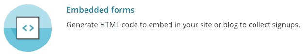 Embedded forms Mailchimp