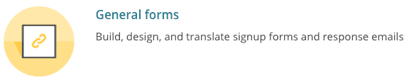 General forms Mailchimp