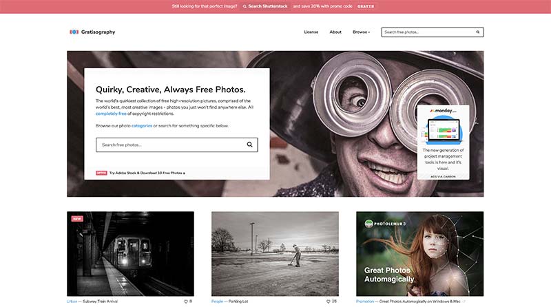Gratisography banco de imágenes gratuito