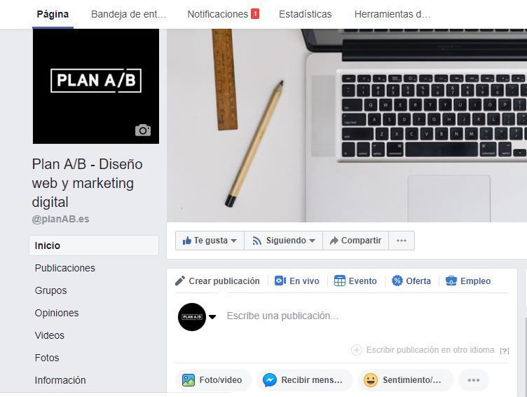 Programar publicaciones en Facebook desde la página principal