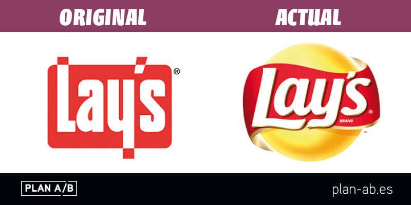Logotipo de Lays original y actual