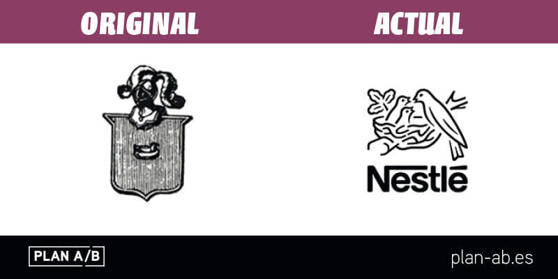 Logotipo de Nestle original y actual
