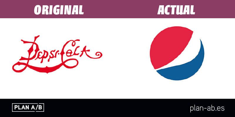 Logotipo de Pepsi original y actual