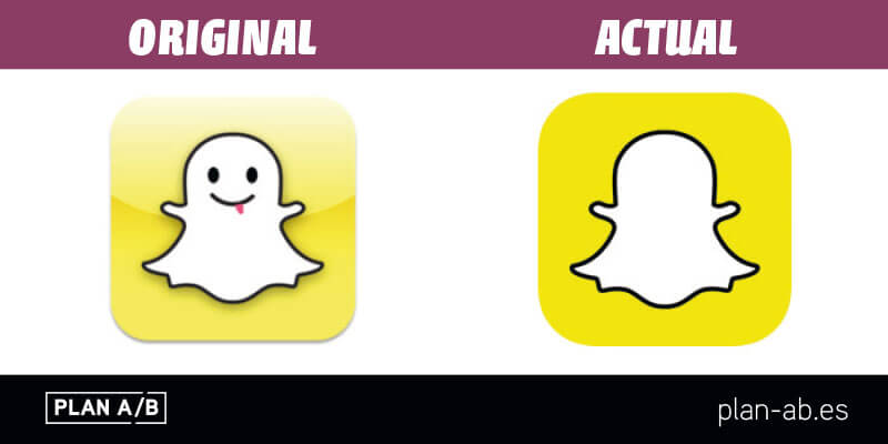 Logotipo de Snapchat original y actual