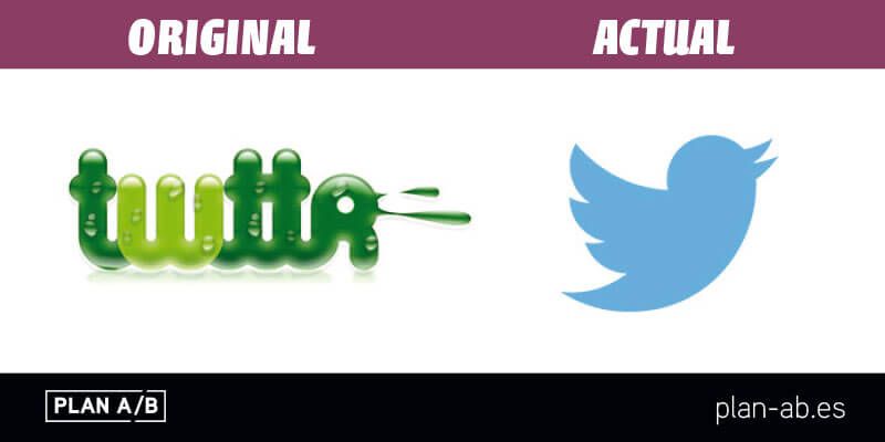 Logotipo de Twitter original y actual