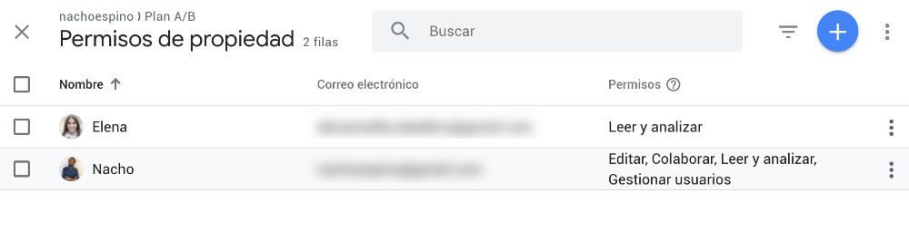 gestionar usuarios en Analytics gestionar usuarios en Analytics