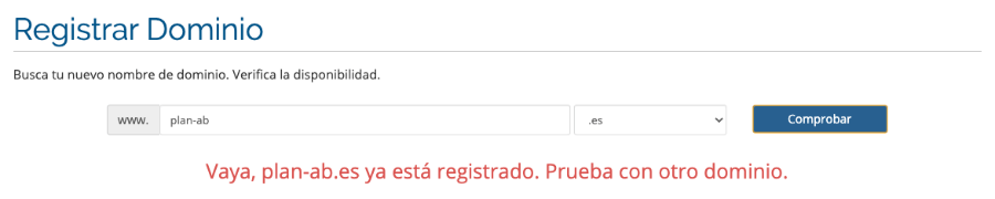 Cómo registrar un dominio web