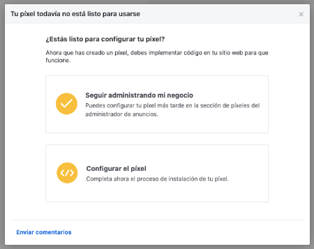 facebook pixel configurar