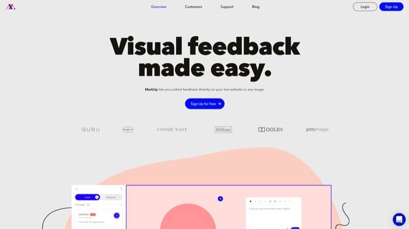 cambios de diseño con markup.io