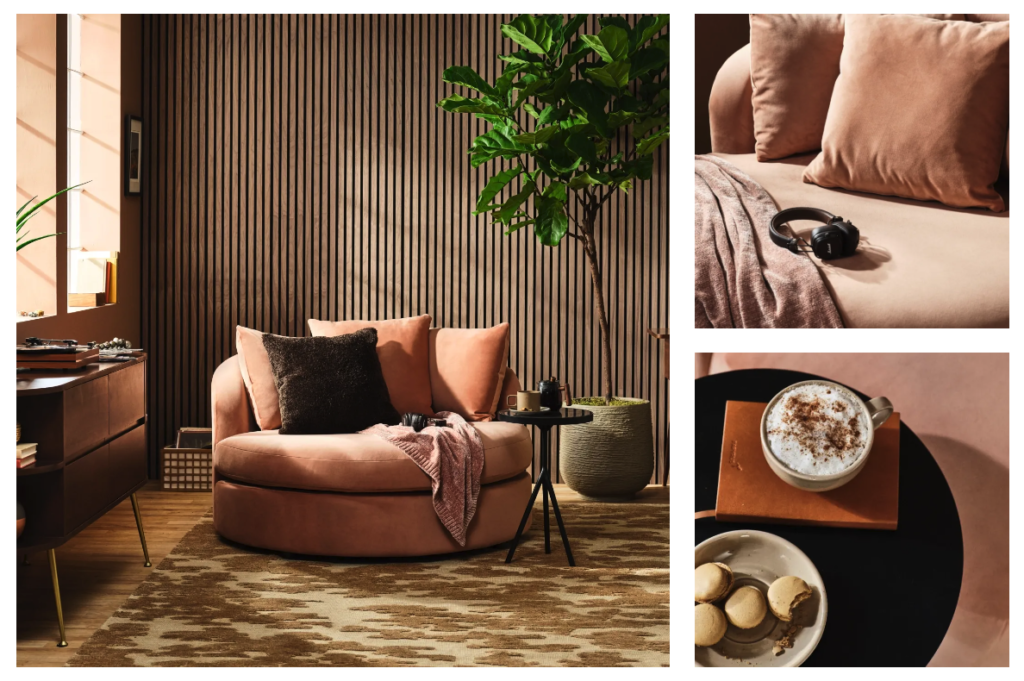 El color Pantone del año 2025 Mocha Mousse en el diseño de interiores